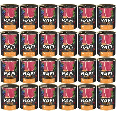 Produktbild von Dolina Noteci Rafi Nassfutter für Hunde mit Ente  Heidelbeeren und Preiselbeeren - 800g