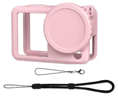 Produktbild von INF Silikon-Hülle für DJI Osmo Action 6, weich waschbar, 7.9 x 5.2 x 3.4cm Rosa