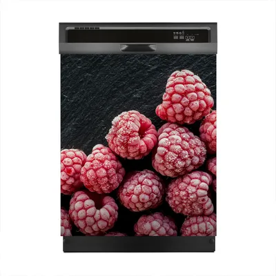 Produktbild von Magnete Dekorative 60x70 cm Küche Magnetmatte Spülmaschine - gefrorene Himbeere