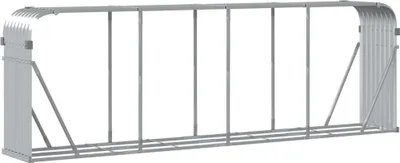 Obrázek produktu pro vidaXL Přístřešek na palivové dřevo stříbrný 300x45x100 cm Pozinkovaná ocel