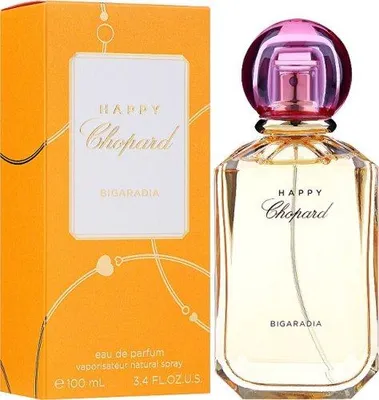 A product shot of a perfume bottle and its packaging.