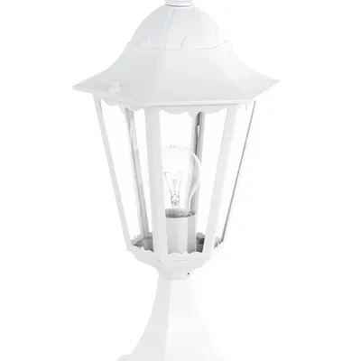 Productafbeelding van EGLO NAVEDO, Buitenverlichting, kolommodel, Wit, Aluminium, Glas, IP44, Geschikt voor: Entree, Tuin, Terras, Transparant