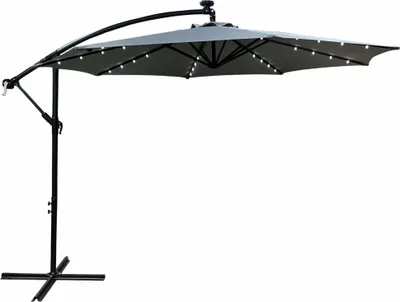 Produktbild von Akord Sonnenschirm Milin Grau 245X245X245 Cm