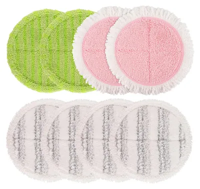 Elektrische Wischpads 8er-Pack, 6,3 Zoll, Mikrofaser, waschbar