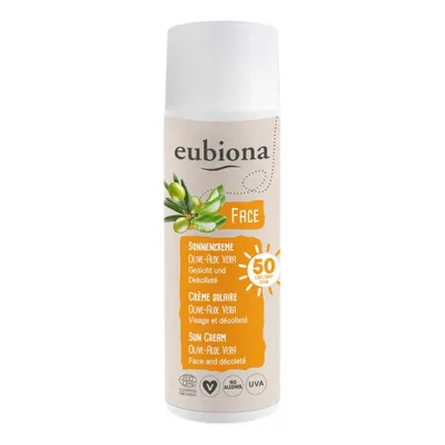 Produktbild von Eubiona Sonnenschutz-Gesichtscreme LSF 50 mit Olivenöl und Aloe