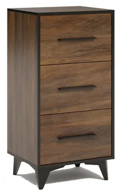 Image de Commode à tiroirs « Frida » 47 x 40 x 94 cm Shirin Noyer noir