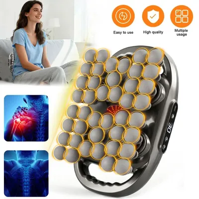 Produktbild von Faszienmassagegerät - Körpermassagegerät - 42 Massageköpfe - Hochfrequente Vibration - Akkubetrieben - USB-C-Aufladung