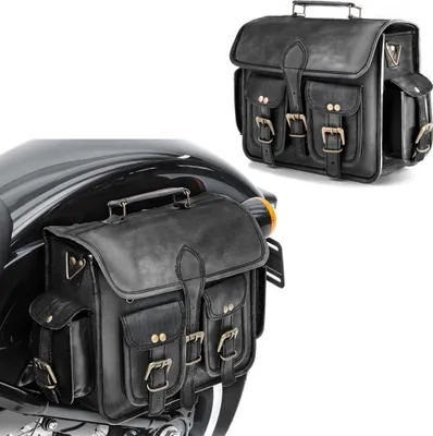 Produktbild von 2X Satteltasche Leder für Royal Enfield Classic 500 / Meteor 350 SV3 s