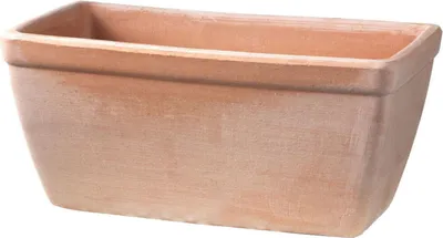 Produktbild von Balkonkasten glatt antik 30 x 16 x 14 cm mit Loch