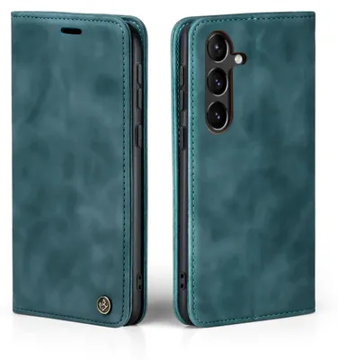 Produktbild von Handy Hülle für Samsung Galaxy S23 FE Klapphülle Bookcase Flip Cover Handy Tasche Etui Farbe: Petrol