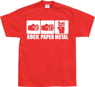 Produktbild von Rock-Paper-Metal - X-Large - Red