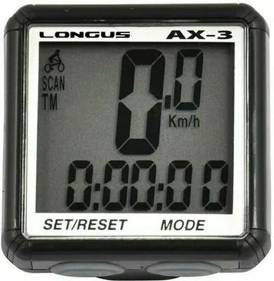 Produktbild von LONGUS Fahrradcomputer - CYKLO COMPUTER AX-3 - Schwarz