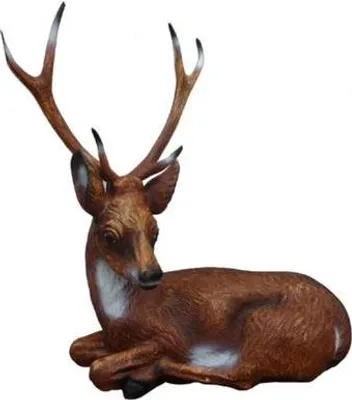Image de Figurine sculpture jardin Décoration sculpture Statue faon cerf Nouveau 80cm