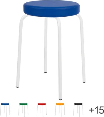 Produktbild von Gymnastikhocker mit Komfort-Polster, Hocker, Stapelhocker, Stapelbar ø 38 cm