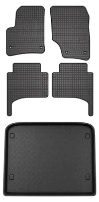 Immagine prodotto di Tappetini gomma SolidPRO + bagagliaio per Volkswagen Touareg I 2002-2010 5 pezzi