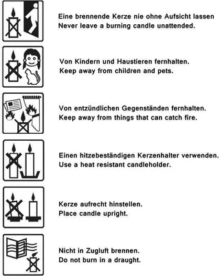 Produktbild von 2x Bienenwachs Rumeshand orange Kerze Handarbeit Ritualkerze Tropfkerze 36431