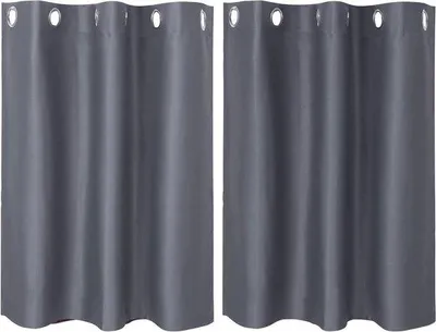 Obrázek produktu pro Termoizolační závěs - Sada 2 kusů - Šedý - 106,7 x 91,4 cm - Do místností - Polyester.