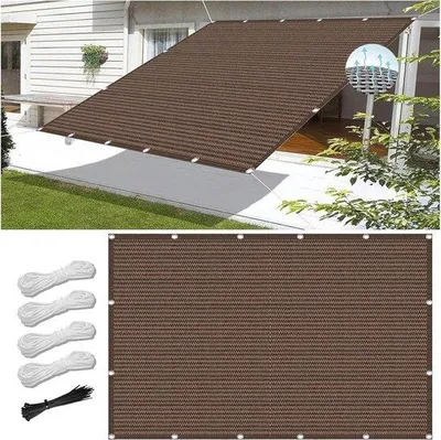Produktbild von Famanu Sonnensegel 350 x 350 cm - Wasserabweisend und UV-Schutz für Garten und Terrasse