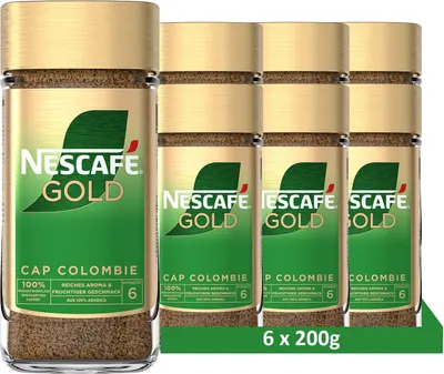 Produktbild von NESCAFÉ Gold Cap Colombie, löslicher Bohnenkaffee (6 x 200g)