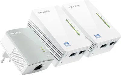 Image de TP-LINK TL-WPA4220T KIT AV500 Powerline Universal WiFi Range Extender, 2 Ethernet Ports, Network Kit - Bridge - HomePlug AV (HPAV)