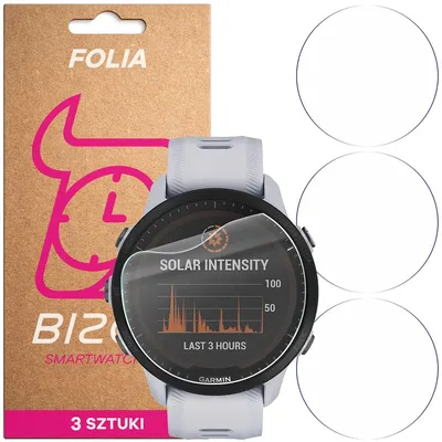 Produktbild von 3x Schutzfolie für den Bildschirm für Garmin Forerunner 955, Bizon Watch HydroFlex