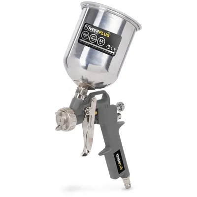 Produktbild von Powerplus Powair0105 226l/min Farbspritzpistole 600ml Silber One Size / EU Plug 220V Silber One Size