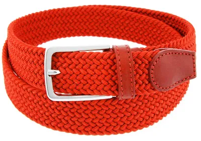 Image de Charmoni® – Sienna – Ceinture pour femmes, tressée, en cuir synthétique élastique – Boucle à clip