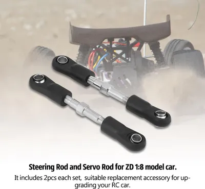 Obrázok produktu pre 2ks/set RC Car Steering Rod Servo Link Turnbuckle Linkage pre ZD 1:16 Model Car (Steering Rod)