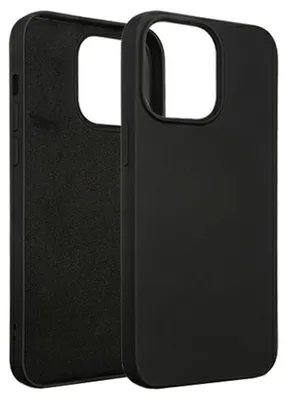 Productafbeelding van Siliconen Hoesje Beline Voor Iphone 15 Pro Max 6,7" Zwart/Zwart