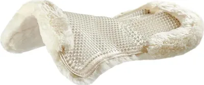 Immagine prodotto di Acavallo Gel Pad posteriore rialzato in pelle di pecora, colore:trasparente/bianco