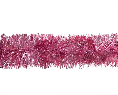 Produktbild von Weihnachtsgirlande Lametta 7cm x 3m Rosa