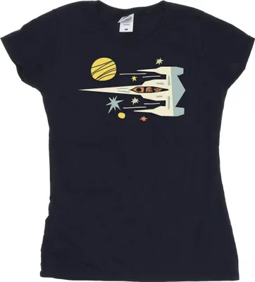 Produktbild von Star Wars - "The Mandalorian" T-Shirt für Damen BI43408 (L) (Marineblau)