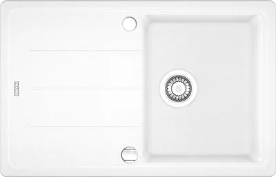 Immagine prodotto di Lavello Franke BASIS BFG 611 in Glacier in Fragranit DuraKleen® Plus Sanitised® / Dimensioni di incasso 760 x 480 mm / Lavello da incasso / Lavello da appoggio