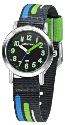 Immagine prodotto di JACQUES FAREL orologio da polso analogico al quarzo per bambini cinturino in tessuto KPS 403 blu
