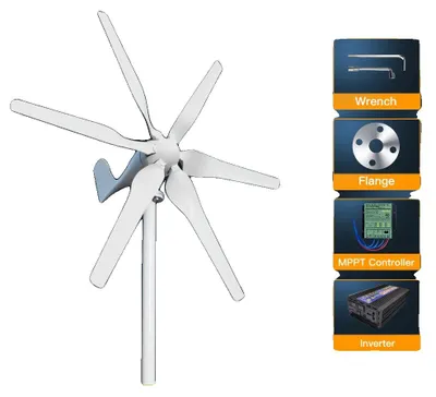 Image de Éolienne, compatible 24 V, montage facile, installation autonome 1, 3 000 W, 24 V