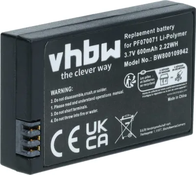 Produktbild von vhbw Akku kompatibel mit Parrot Minidrones GGX8818Q, 3 Drohne Multicopter Quadrocopter (600 mAh, 3,7 V, Li-Polymer)
