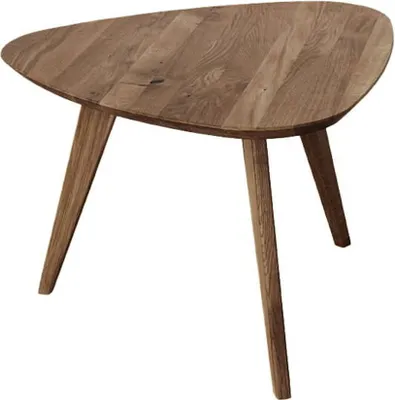 Productafbeelding van Salontafel Orbetello, woonkamertafel. Uitvoering en afmetingen naar keuze. Eikenhout, tabakskleur