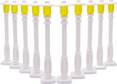 Immagine prodotto di LEGO® City Lampioni bianchi con lampade gialle - NUOVO! Quantità 10x