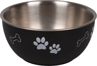 Image de Flamingo Kena Round gamelle pour chien noir 1250ml noir 1250ml