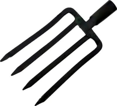Immagine prodotto di Forca per vangare Forca per letame Forca per scavare Forca per scavare 4 rebbi 22x50cm senza manico