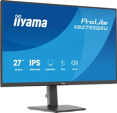 Produktbild von iiyama ProLite XB2793QSU-B1 Computerbildschirm 68,6 cm (27") 2560 x 1440 Pixel Quad HD LED Schwarz