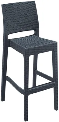 Produktbild von CLP Barhocker Jamaica UV-beständig, wetterfest dunkelgrau