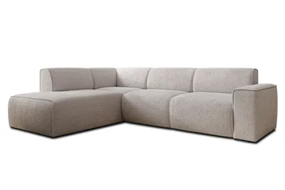 Image de AX LIVING Canapé en L Didim Taupe – 292 cm élégant et confortable G