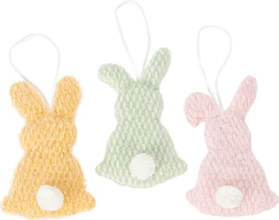 Produktbild von Osterdekoration mit Hängehasen als Frühlingsakzent, 3 Stück