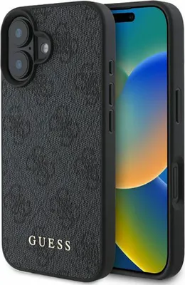 Produktbild von Guess 4G Classic - iPhone 16 Hülle (Schwarz)