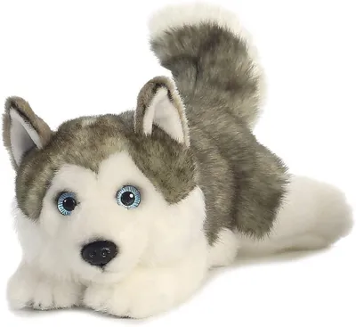 Produktbild von plüschtier Husky junior 28 cm Plüsch grau/weiß