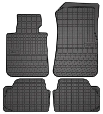 Image de Tapis de sol en caoutchouc pour BMW 1 E82 2004-2011 (coupé) – 4 pièces, noirs, sur mesure