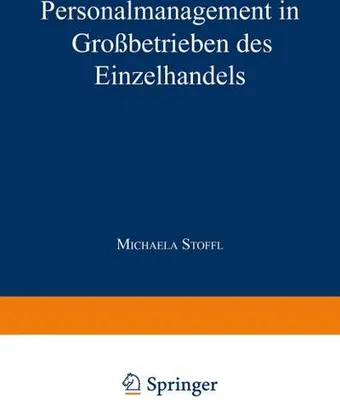 Produktbild von Personalmanagement in Großbetrieben des Einzelhandels