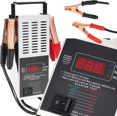 Image de KRAFT&DELE | Testeur de batterie, 12V, 150-1400A, analyseur de système de charge, testeur de batterie de voiture, testeur de batterie d'alternateur, pour moto, camion, SUV, bateaux, yacht batteries, testeur de batterie