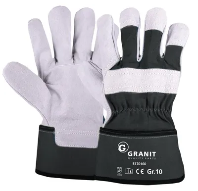 Obrázok produktu pre Rukavice z štiepanej kože veľkosť 10 (XL), 12 párov